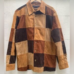 Vintage Arnold Brant Men”s Suede Patch Shirt Jacket Size M- 10/10 Condit…